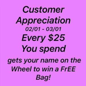 ‼️February Customer Appreciation Event‼️ Chance to Win a Free COACH BAG‼️